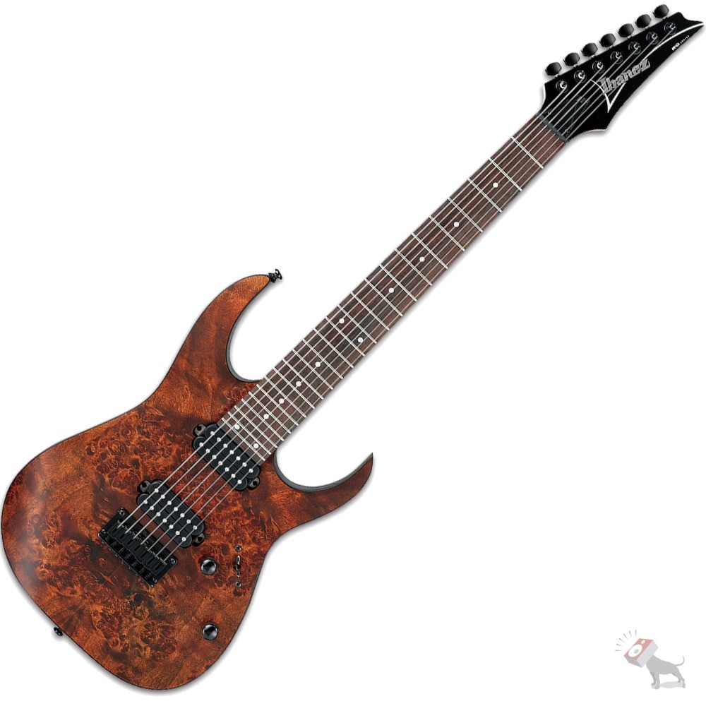 Ibanez RG7421PB-CNF Charcoal Brown Flat 7-snarige elektrische gitaar