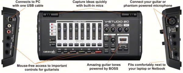 Roland Cakewalk VS-20 V-Studio 20, Audio Interface/Control Su